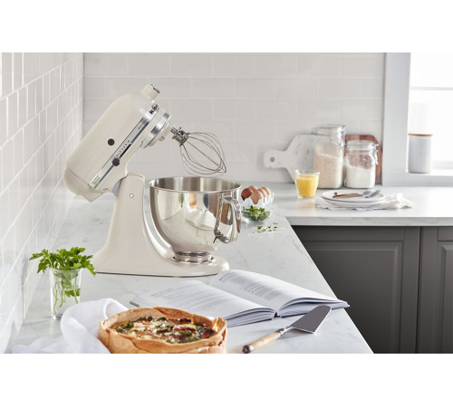 Планетарний міксер KitchenAid Artisan 4,8 л 5KSM125EMH з відкидним блоком, колір молочний коктейль
