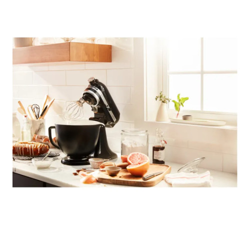 Планетарний міксер KitchenAid Artisan 4,8 л 5KSM125EOB з відкидним блоком чорний