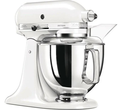Планетарний міксер з відкидним блоком KitchenAid Artisan 5KSM175PSEWH 4,8 л