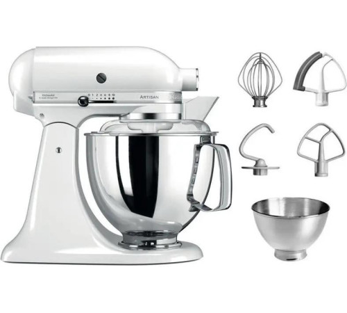 Планетарний міксер з відкидним блоком KitchenAid Artisan 5KSM175PSEWH 4,8 л