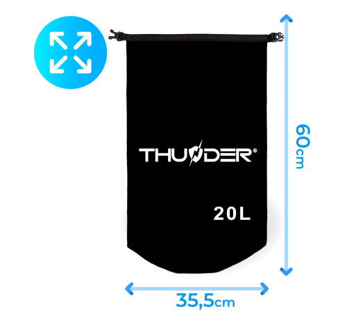Гермомішок THUNDER 20 л чорний Гермомішок THUNDER 20 л чорний