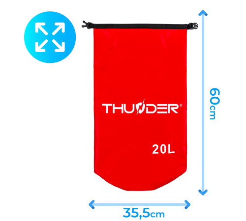 Гермомішок THUNDER 20 л червоний Гермомішок THUNDER 20 л червоний