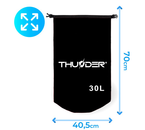 Гермомішок THUNDER 30 л чорний Гермомішок THUNDER 30 л чорний