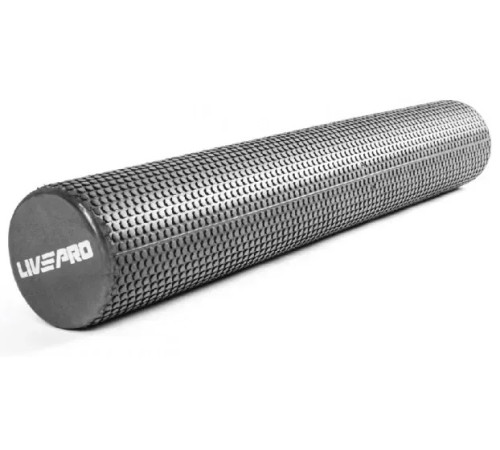 Масажний ролик FOAM ROLLER 90 х 15см, чорний