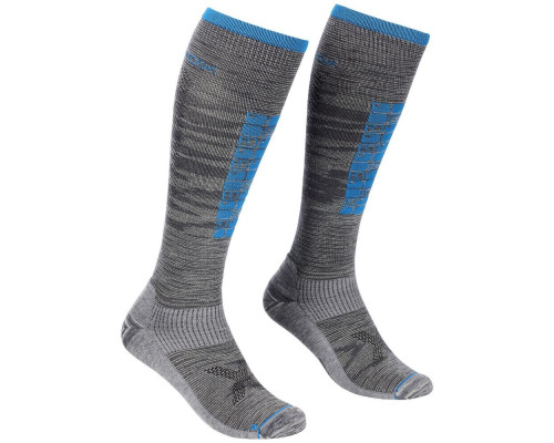 Шкарпетки ч Ortovox SKI COMPRESSION LONG SOCKS M grey blend - 42-44 - сірий