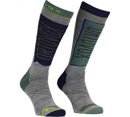 Шкарпетки ч Ortovox FREE RIDE LONG SOCKS M arctic grey - 39-41