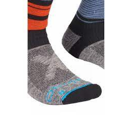 Шкарпетки ч Ortovox ALL MOUNTAIN MID SOCKS WARM M multicolour - 39-41 - сірий/оранжевий