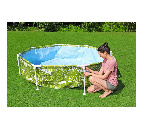 Басейн каркасний дитячий з дохом Bestway 56432 244 х 51 см
