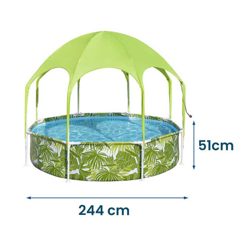 Басейн каркасний дитячий з дохом Bestway 56432 244 х 51 см