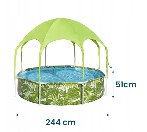 Басейн каркасний дитячий з дохом Bestway 56432 244 х 51 см