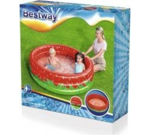 Надувний басейн 1.68 м х 38 см Bestway 51145 Strawberry