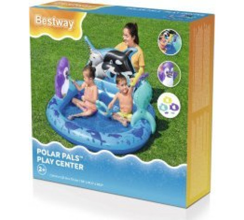 Надувний дитячий майданчик Paddling Pool Sea Expedition для дітей 2+ BESTWAY 134x131x73см + Надувні аксесуари