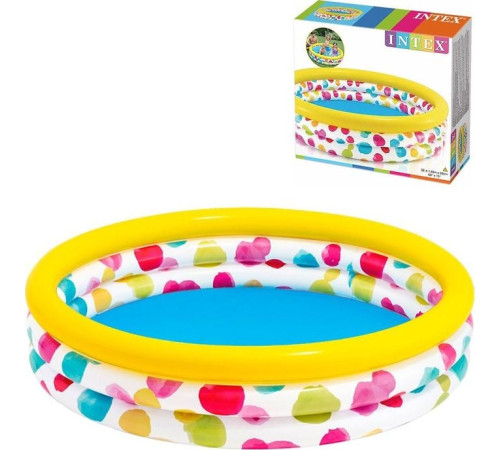 Надувний басейн Intex Cool Dots 168см (58449)