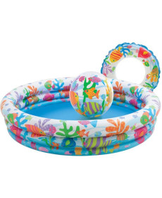 Басейн надувний дитячий Water World Intex 59469 132х28 см