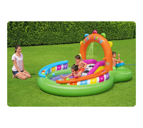 Надувний ігровий майданчик Sing N splash Bestway 53117 295x190x137 см Надувний ігровий майданчик Sing N splash Bestway 53117 295x190x137 см