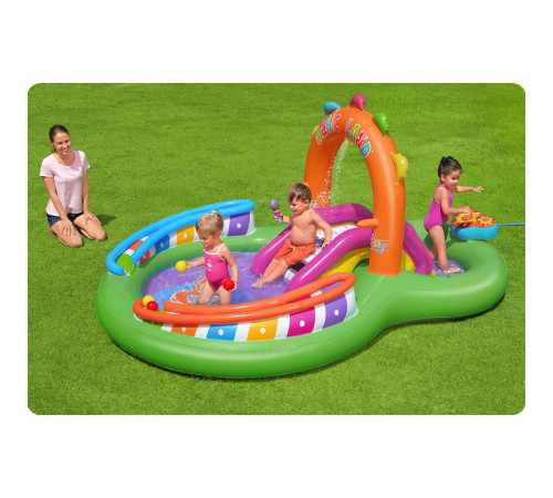Надувний ігровий майданчик Sing N splash Bestway 53117 295x190x137 см Надувний ігровий майданчик Sing N splash Bestway 53117 295x190x137 см