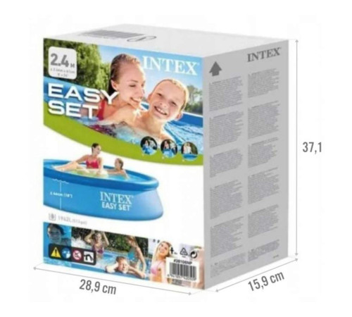 Басейн надувний дитячий Easy Set Intex 28106 244 x 61 см Басейн надувний дитячий Easy Set Intex 28106 244 x 61 см