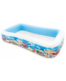 Басейн надувний дитячий Swim Centre Морські тварини Intex 58485 305х183х56 см