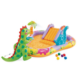 Надувний ігровий майданчик Dino Park Intex 56139 201х157х69 см