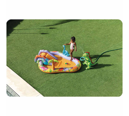 Надувний ігровий майданчик Dino Park Intex 56139 201х157х69 см Надувний ігровий майданчик Dino Park Intex 56139 201х157х69 см