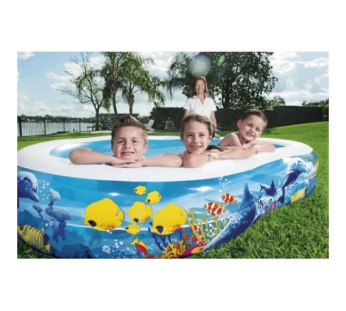Басейн надувний дитячий Sea Depths Bestway 262х157х46 см Басейн надувний дитячий Sea Depths Bestway 262х157х46 см