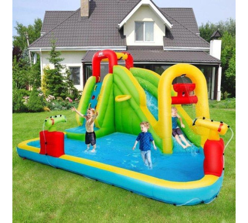 Надувний ігровий майданчик Water Park Costway 400x335x230 см Надувний ігровий майданчик Water Park Costway 400x335x230 см