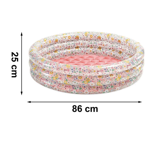 Басейн надувний INTEX 58427 «Квіточки» 86 х 25 см