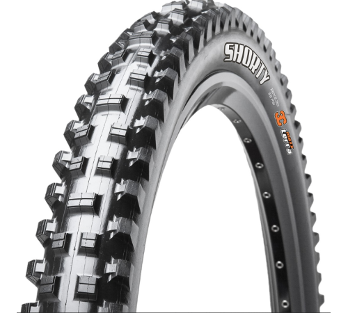 Шина велосипедна 27.5 X 2.50 MAXXIS SHORTY WT 2x60TPI 3C TR DH - чорна