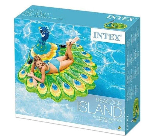 Пліт надувний для басену Intex 57250 Павич, 193 x 163 x 94 см Пліт надувний для басену Intex 57250 Павич, 193 x 163 x 94 см