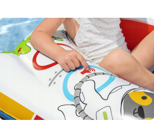 Надувний пліт Bestway 34178 Космічний корабель 104 х 99 см