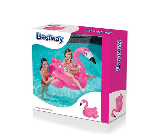 Пліт надувний для плавання Bestway 41103 Фламінго, 135 х 119 см Пліт надувний для плавання Bestway 41103 Фламінго, 135 х 119 см