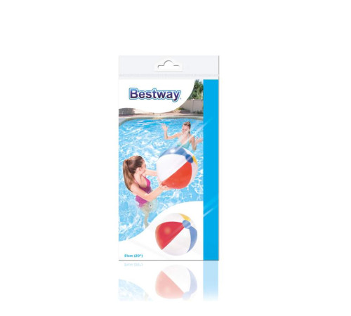 М'яч надувний пляжний Bestway 31021, 51 см М'яч надувний пляжний Bestway 31021, 51 см