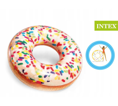 Коло надувне для плавання Intex 56263 Донат, 99 см Коло надувне для плавання Intex 56263 Донат, 99 см