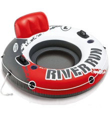 Коло надувне зі спинкою Intex 56825 River Run, біло-червоне 135 x 45 см