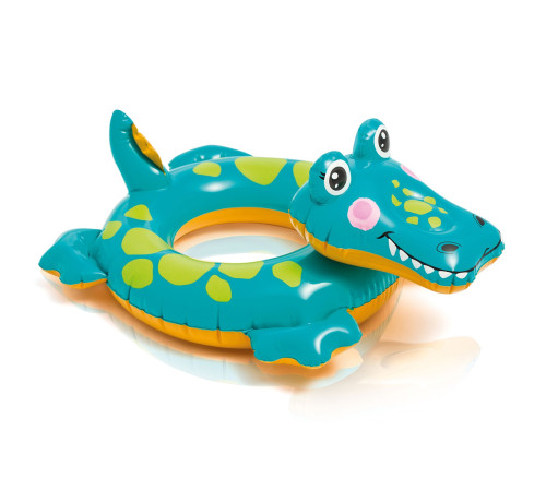 Коло надувне для плавання Intex 58221-crocodile Крокодил, 71 х 56 см Коло надувне для плавання Intex 58221-crocodile Крокодил, 71 х 56 см