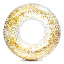 Коло надувне з блискітками Intex 56274 золоте, 107 см