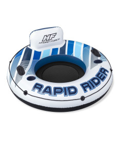 Коло надувне зі спинкою Bestway Rapid Rider 43116 синьо-біле, 132 см