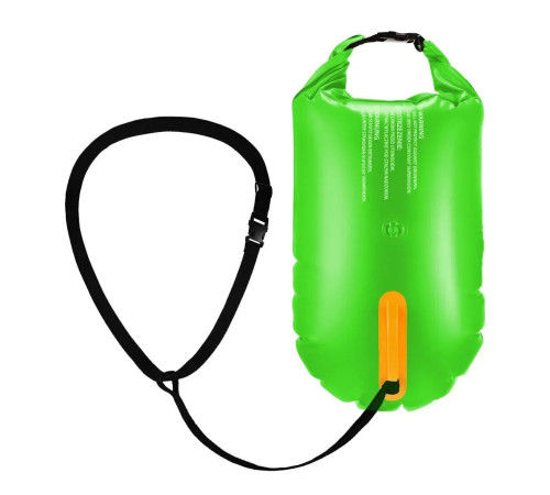 Буй для плавання Aqua Speed Open Water Swim Buoy 17 літрів, зелено-чорний