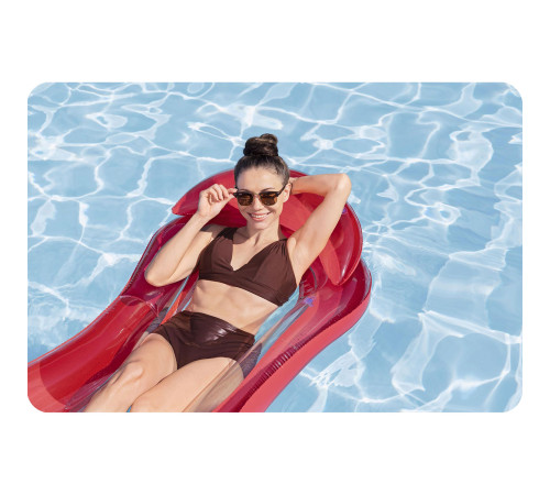 Матрац надувний для плавання Bestway 43103 червоний, 160 х 84 см