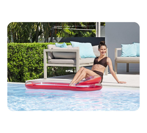 Матрац надувний для плавання Bestway 43103 червоний, 160 х 84 см
