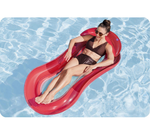 Матрац надувний для плавання Bestway 43103 червоний, 160 х 84 см