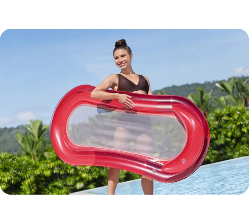 Матрац надувний для плавання Bestway 43103 червоний, 160 х 84 см