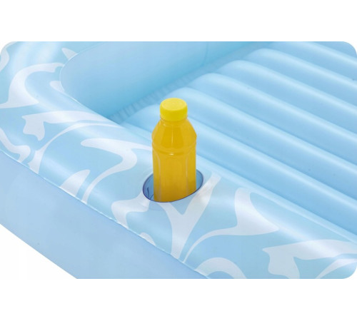 Матрац надувний для плавання Bestway 43838 блакитний, 214 х 155 см
