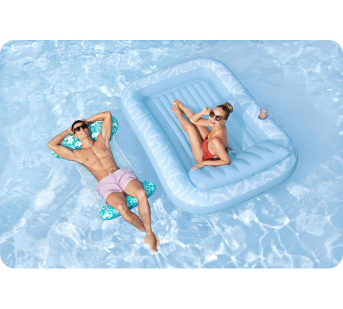 Матрац надувний для плавання Bestway Comfort Plush 43839, 140 х 87 см