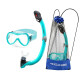 Набір маска і трубка дитяча Aqua Speed ALIZE FS + SAMOS, бірюзовий