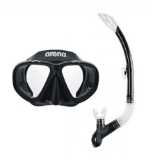 Набір маска і трубка Arena PREMIUM SNORKELING SET, чорний