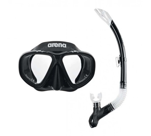 Набір маска і трубка Arena PREMIUM SNORKELING SET, чорний