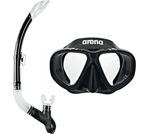 Набір маска і трубка дитяча Arena PREMIUM SNORKELING SET JR, чорний