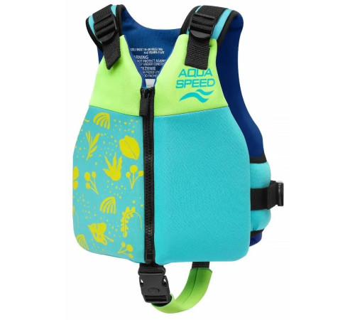 Жилет для плавання Aqua Speed Safe Splash 61122 15-19 кг, зелено-синій