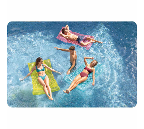 Матрац надувний для плавання Intex 58725 блакитний, 173 х 89 см